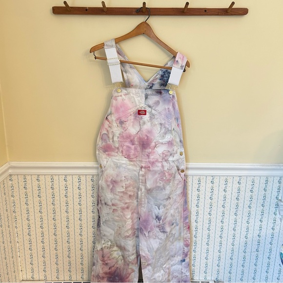 Dickies Pants - Dickies Tie Dye Denim Straight Leg Overalls